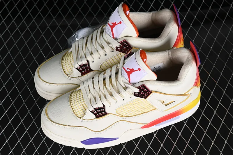 All categories Air Jordan Jordan series basketball shoes Air Jordan 4 J.Balvin x Air Jordan 4 Retro AJ4 Joe 4 rainbow gradient DH6927-901
